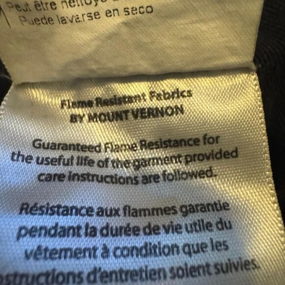 Carhartt Men’s XL Navy Flame Resistant FR Button Down Work Shirt FRS160DNY - Picture 2 of 6